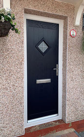 Suffolk Box Lead blue composite front door