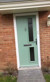 Rutland Anice chartwell green composite front door