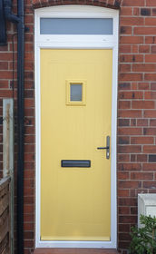 Cheshire Anice buttercup composite front door with toplight