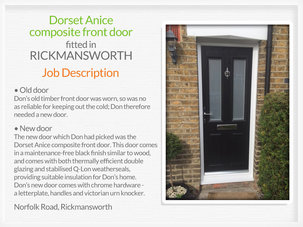 Composite front door installer in Rickmansworth