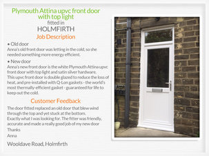 Upvc front doors Holmfirth