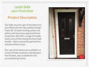 Upvc front doors Holmfirth