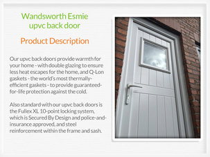 Pvc back door Irlam