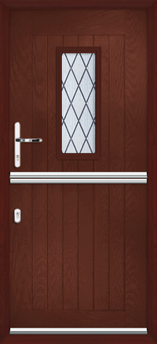 Cumbria diamond lead composite stable door 