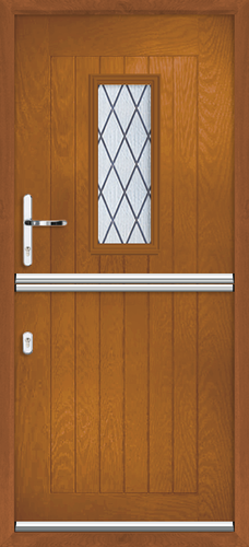 Cumbria diamond lead composite stable door 