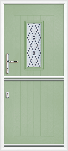 Cumbria diamond lead composite stable door 