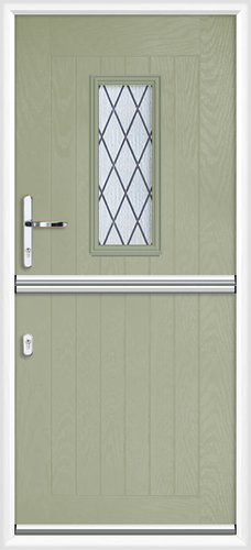 Cumbria diamond lead composite stable door 