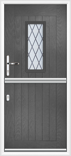 Cumbria diamond lead composite stable door 