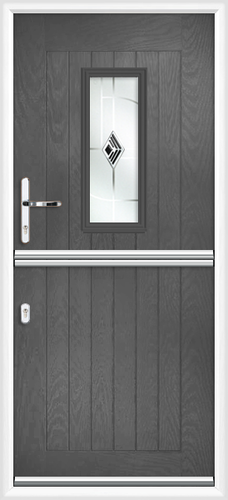 Cumbria black cavana composite stable door 