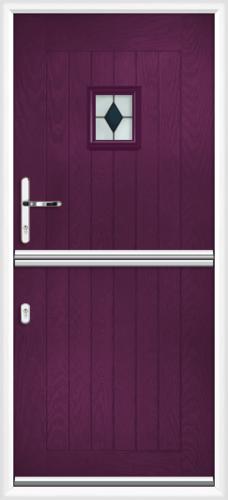 Cheshire black sextet composite stable door 