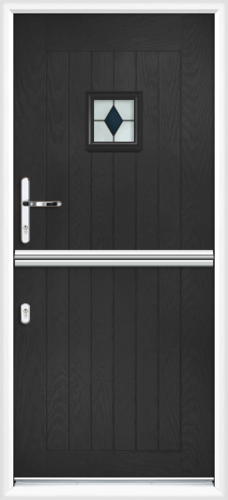 Cheshire black sextet composite stable door 