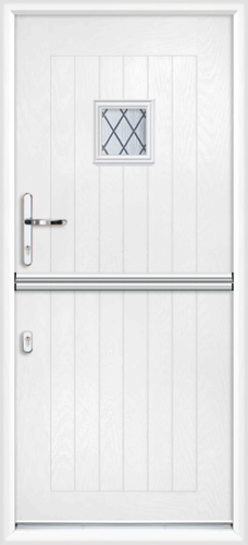 Cheshire diamond lead composite stable door 