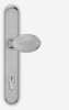 Rock Door chrome lever pad handle