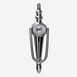 Slimline Urn With Spyhole knocker - Chrome