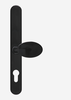 Superior lever pad black door handle