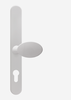 Superior lever pad white door handle