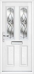 Somerset Zinc Art Elegance white composite front door